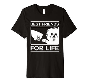 Best Friends For Life T Shirt Bichon Frise Dog Puppy Gift