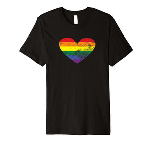 Funny shirts V-neck Tank top Hoodie sweatshirt usa uk au ca gifts for LGBT Pride Month Rainbow Heart Premium T Shirt 2812184