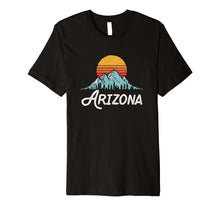 Load image into Gallery viewer, Arizona Retro Mountain Sun T-Shirt - Vintage Style
