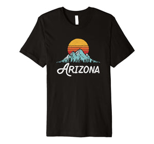 Arizona Retro Mountain Sun T-Shirt - Vintage Style