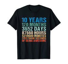 Load image into Gallery viewer, Funny shirts V-neck Tank top Hoodie sweatshirt usa uk au ca gifts for 10 Years Old 10th Birthday Vintage Retro 120 Months T-Shirt 234833
