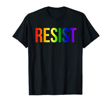 Load image into Gallery viewer, Funny shirts V-neck Tank top Hoodie sweatshirt usa uk au ca gifts for Resist Rainbow Flag Nationa Pride March Shirt 1659466
