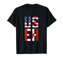 Load image into Gallery viewer, Funny shirts V-neck Tank top Hoodie sweatshirt usa uk au ca gifts for USEH America Canada Flag Funny American Canadian T-Shirt 902129
