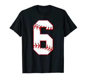 Funny shirts V-neck Tank top Hoodie sweatshirt usa uk au ca gifts for Cute Sixth Birthday Party 6th Baseball T-Shirt Born 2013 2050154