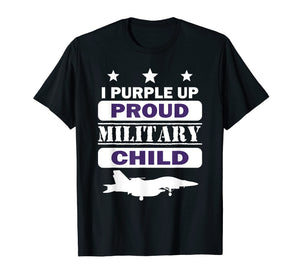 Funny shirts V-neck Tank top Hoodie sweatshirt usa uk au ca gifts for Purple Up For Military kids Month Of The Military Child Tee 2521341