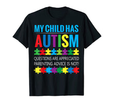 Load image into Gallery viewer, Funny shirts V-neck Tank top Hoodie sweatshirt usa uk au ca gifts for My Child Has Autism Awareness Shirts 2346249
