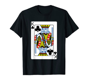Funny shirts V-neck Tank top Hoodie sweatshirt usa uk au ca gifts for King Of Clubs Playing Card T-Shirt Poker Player Costume 2763735
