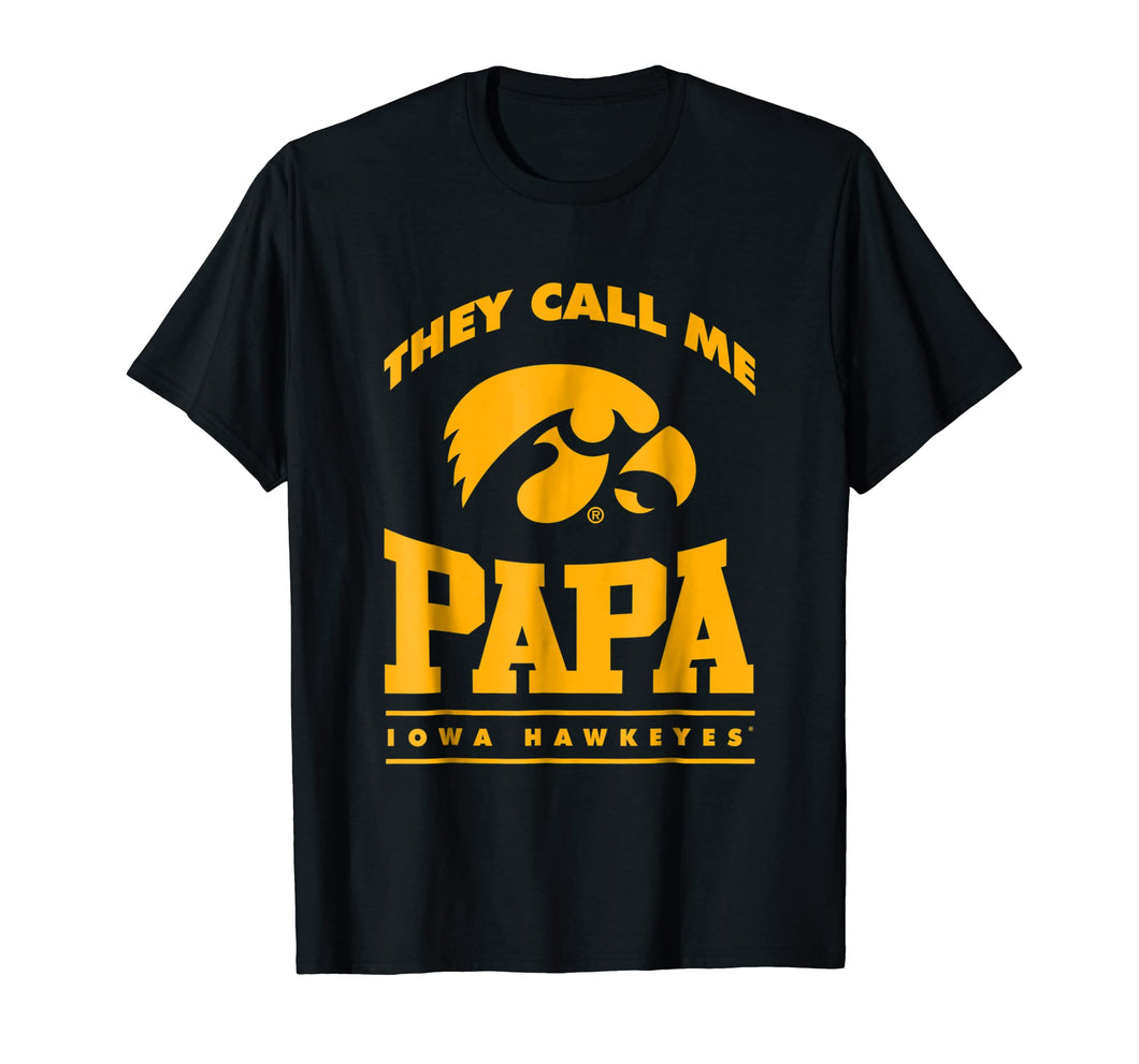 Funny shirts V-neck Tank top Hoodie sweatshirt usa uk au ca gifts for Mens Iowa Hawkeyes They Call Me Papa T-Shirt - Apparel 2119437