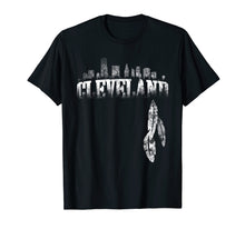 Load image into Gallery viewer, Funny shirts V-neck Tank top Hoodie sweatshirt usa uk au ca gifts for Distressed Cleveland Skyline Shirt Native American Feathers 1549861
