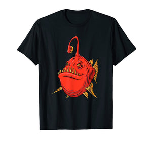 Funny shirts V-neck Tank top Hoodie sweatshirt usa uk au ca gifts for Menacing Cartoon Angler Fish T shirt 1910639