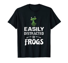 Load image into Gallery viewer, Funny shirts V-neck Tank top Hoodie sweatshirt usa uk au ca gifts for Easily Distracted By Frogs T-Shirt Funny Frog Lovers Gift 1980661
