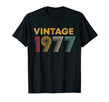 Load image into Gallery viewer, 42nd Birthday Gift Idea Vintage 1977 T-Shirt Men Women
