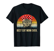 Load image into Gallery viewer, Best Cat Mom Ever T-Shirt Vintage Cat Momygift
