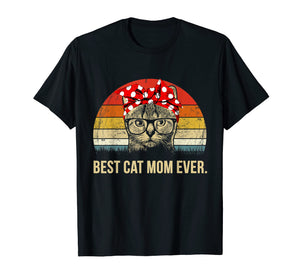 Best Cat Mom Ever T-Shirt Vintage Cat Momygift