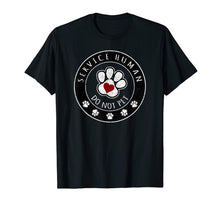 Load image into Gallery viewer, Funny shirts V-neck Tank top Hoodie sweatshirt usa uk au ca gifts for Service Human Do Not Pet Dog Lovers Paw Print Heart T-shirt 1764967
