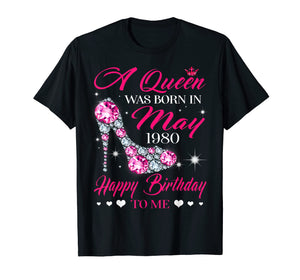Funny shirts V-neck Tank top Hoodie sweatshirt usa uk au ca gifts for Queens are born in May 1980 T Shirt 39th Birthday Shirt 2749734