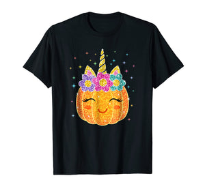 Funny shirts V-neck Tank top Hoodie sweatshirt usa uk au ca gifts for Cute Unicorn Pumpkin Halloween Thanksgiving T-Shirt 928476