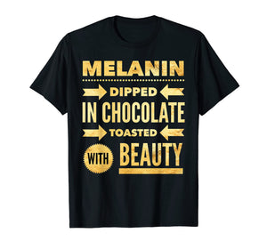 Funny shirts V-neck Tank top Hoodie sweatshirt usa uk au ca gifts for Oheneba: Melanin Dipped in Chocolate With Beauty T-Shirt 1139522