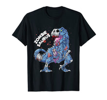Load image into Gallery viewer, Funny shirts V-neck Tank top Hoodie sweatshirt usa uk au ca gifts for Zombie Saurus T shirt Halloween Kids Dinosaur T rex Gifts 3503281
