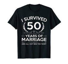 Load image into Gallery viewer, 50th Wedding Anniversary Gifts Couples Husband Wife 50 Years T-Shirt-439990
