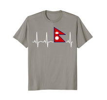 Load image into Gallery viewer, Funny shirts V-neck Tank top Hoodie sweatshirt usa uk au ca gifts for Nepal Shirt -Nepali Flag Heartbeat Gift T-Shirt 2763382
