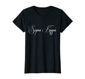 Funny shirts V-neck Tank top Hoodie sweatshirt usa uk au ca gifts for Womens Sigma Kappa Elegant Script T-Shirt 1540822
