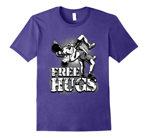 Funny shirts V-neck Tank top Hoodie sweatshirt usa uk au ca gifts for Wrestling Shirt - Free Hugs Wrestling Shirt 1729119