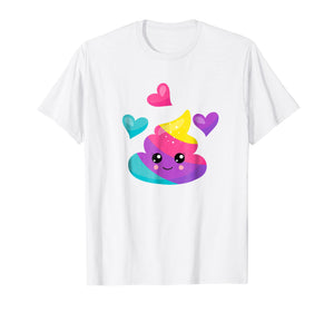 Funny shirts V-neck Tank top Hoodie sweatshirt usa uk au ca gifts for Cute Funny & Unique Rainbow Poop Emoji T-shirt Z000035 2410181