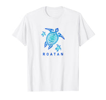 Load image into Gallery viewer, Funny shirts V-neck Tank top Hoodie sweatshirt usa uk au ca gifts for Roatan Honduras T-Shirt Sea Blue Tribal Turtle 2001904
