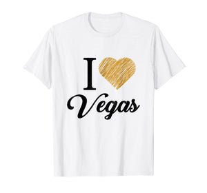 Funny shirts V-neck Tank top Hoodie sweatshirt usa uk au ca gifts for I Heart Love Vegas Las Vegas Souvenir T Shirt Vintage Gold 1889706
