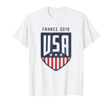 Load image into Gallery viewer, Funny shirts V-neck Tank top Hoodie sweatshirt usa uk au ca gifts for Vintage USA Soccer Team fan | France 2019 women | National 168735
