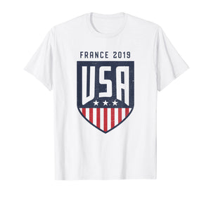 Funny shirts V-neck Tank top Hoodie sweatshirt usa uk au ca gifts for Vintage USA Soccer Team fan | France 2019 women | National 168735