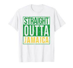 Funny shirts V-neck Tank top Hoodie sweatshirt usa uk au ca gifts for Straight Outta Jamaica Shirt Cool Jamaican T-shirt 840029