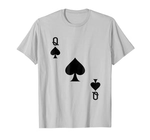 Funny shirts V-neck Tank top Hoodie sweatshirt usa uk au ca gifts for Queen Of Spades T-Shirt Playing Card Tee | Halloween Costume 2027913