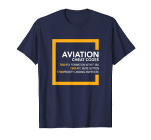 Funny shirts V-neck Tank top Hoodie sweatshirt usa uk au ca gifts for Aviation Cheat Codes Shirt, ATC Pilot Airplane Radio T-Shirt 749224