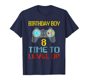 8th Birthday Boy Shirt Video Game Gamer Boys Kids Gift