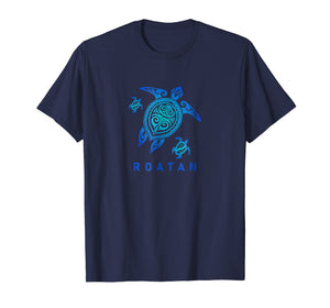 Funny shirts V-neck Tank top Hoodie sweatshirt usa uk au ca gifts for Roatan Honduras T-Shirt Sea Blue Tribal Turtle 2001904
