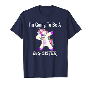 Funny shirts V-neck Tank top Hoodie sweatshirt usa uk au ca gifts for I'm Going to be a Big Sister Girls Cute Unicorn T-Shirt 278212