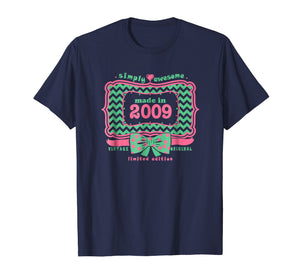 2009 Girls 10th Birthday Party Ten Years Old T-Shirt