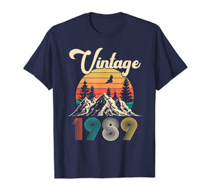 Funny shirts V-neck Tank top Hoodie sweatshirt usa uk au ca gifts for Vintage 1989 T Shirt Hiking Women Men 30th Birthday Gifts 1245974