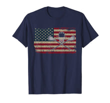 Load image into Gallery viewer, American Flag Lacrosse T-Shirt I Proud Usa Lax Player Jersey
