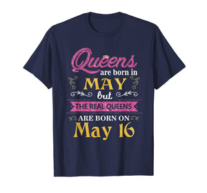 Funny shirts V-neck Tank top Hoodie sweatshirt usa uk au ca gifts for Queens Are Born In May But The Real On May T-Shirt 16 2325986