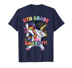 Funny shirts V-neck Tank top Hoodie sweatshirt usa uk au ca gifts for Dabbing 8th Grade Unicorn T shirt Graduation Class of 2019 245053