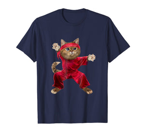 Funny shirts V-neck Tank top Hoodie sweatshirt usa uk au ca gifts for Shaolin Cat in Wushu Kung fu Stance, Martial Art T-Shirt 2599205