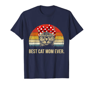 Best Cat Mom Ever T-Shirt Vintage Cat Momygift
