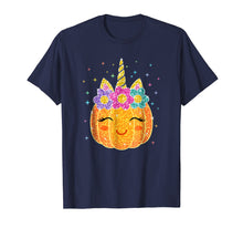 Load image into Gallery viewer, Funny shirts V-neck Tank top Hoodie sweatshirt usa uk au ca gifts for Cute Unicorn Pumpkin Halloween Thanksgiving T-Shirt 928476
