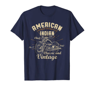 Retro Vintage American Motorcycle Indian for Old Biker Gifts T-Shirt 154656