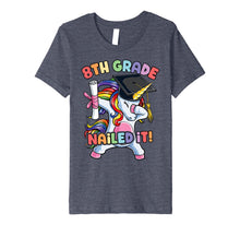 Load image into Gallery viewer, Funny shirts V-neck Tank top Hoodie sweatshirt usa uk au ca gifts for Dabbing 8th Grade Unicorn Nailed It Graduation Class of 2019 Premium T-Shirt 2875955
