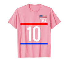 Load image into Gallery viewer, Funny shirts V-neck Tank top Hoodie sweatshirt usa uk au ca gifts for USA Soccer Jersey Tshirt with number 10 - sports 2089005
