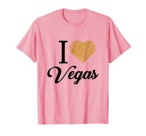 Funny shirts V-neck Tank top Hoodie sweatshirt usa uk au ca gifts for I Heart Love Vegas Las Vegas Souvenir T Shirt Vintage Gold 1889706